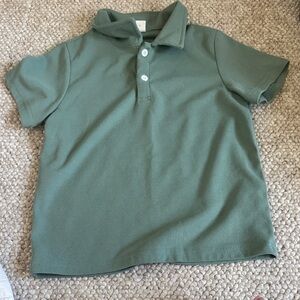 SHEIN Sage Green Short-Sleeve Polo